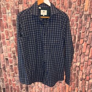 Steel & Jelly Men's Navy Checkered Shirt, Size XL